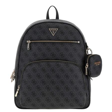 Guess Power Play II Lrg Tech Bckpck coal logo