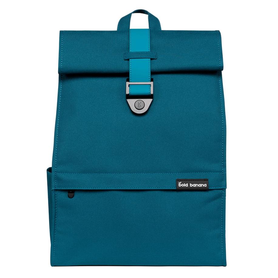 Bold Banana Roll Top Backpack power petrol backpack Blauw
