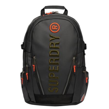 Superdry Tarp Emb Backpack black/khaki green