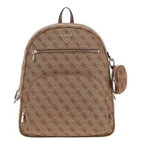 Guess Power Play II Lrg Tech Bckpck latte logo