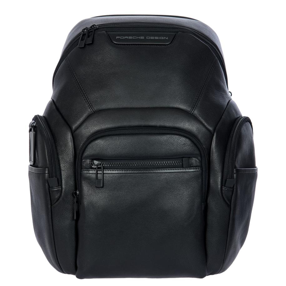 Porsche Design Roadster Leather Evo Backpack M black Zwart