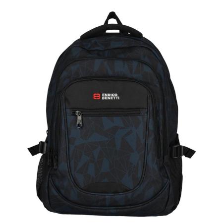 Enrico Benetti Santa Cruz 17.3 Laptop Rugtas zwart donkerblauw Laptoprugzak