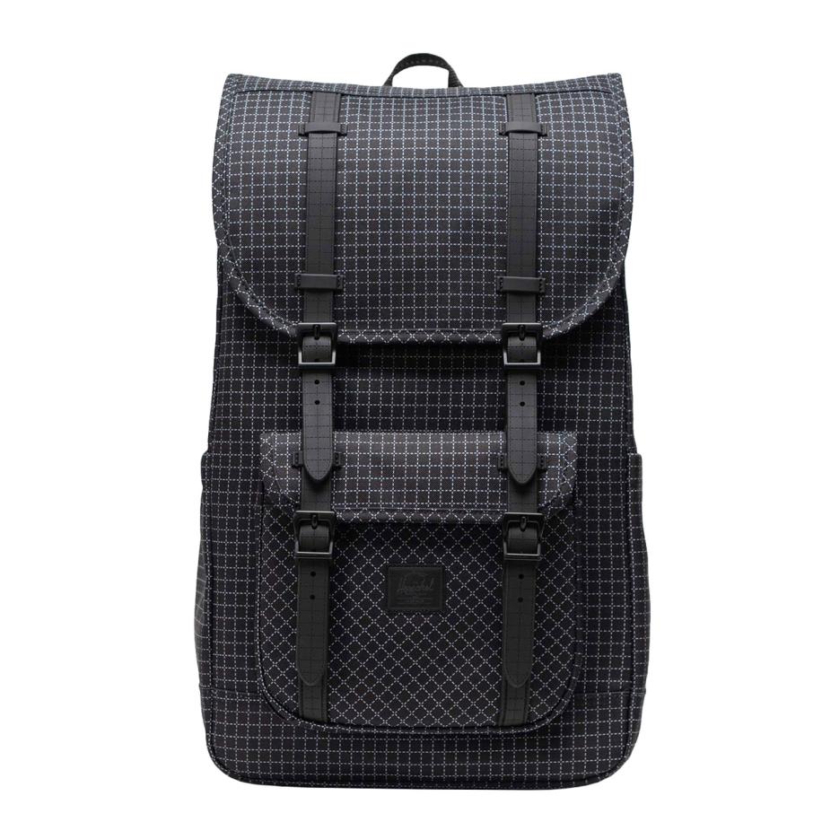 Herschel Supply Co. Little America Backpack grid - black Zwart