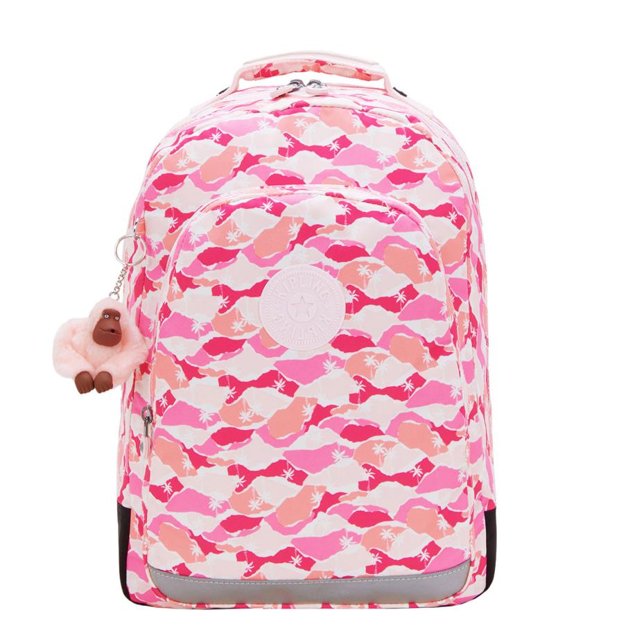 Kipling Class Room pink palm Roze