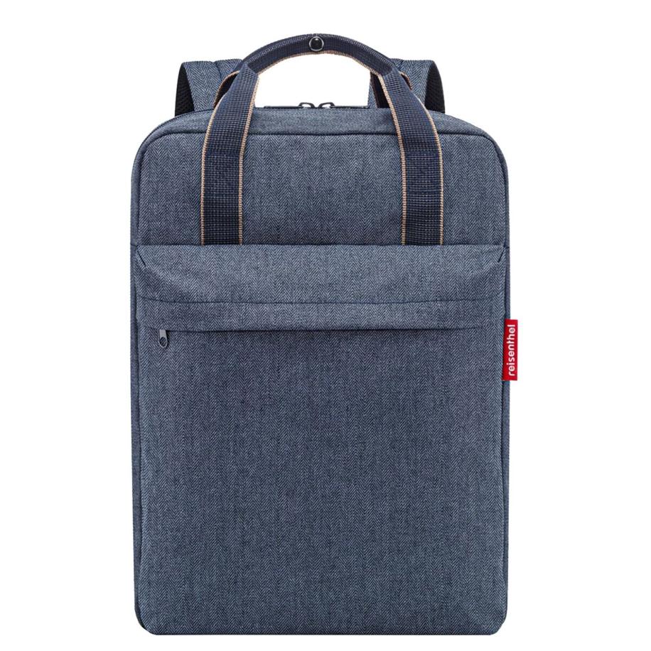 Reisenthel Travelling Allday Backpack M herringbone dark blue backpack Blauw