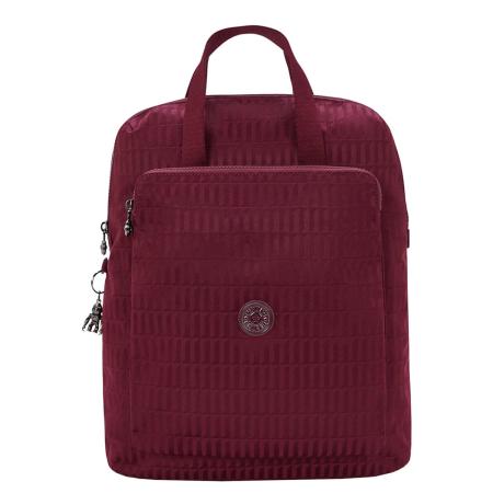Kipling Kazuki ej maroon tile jacquard