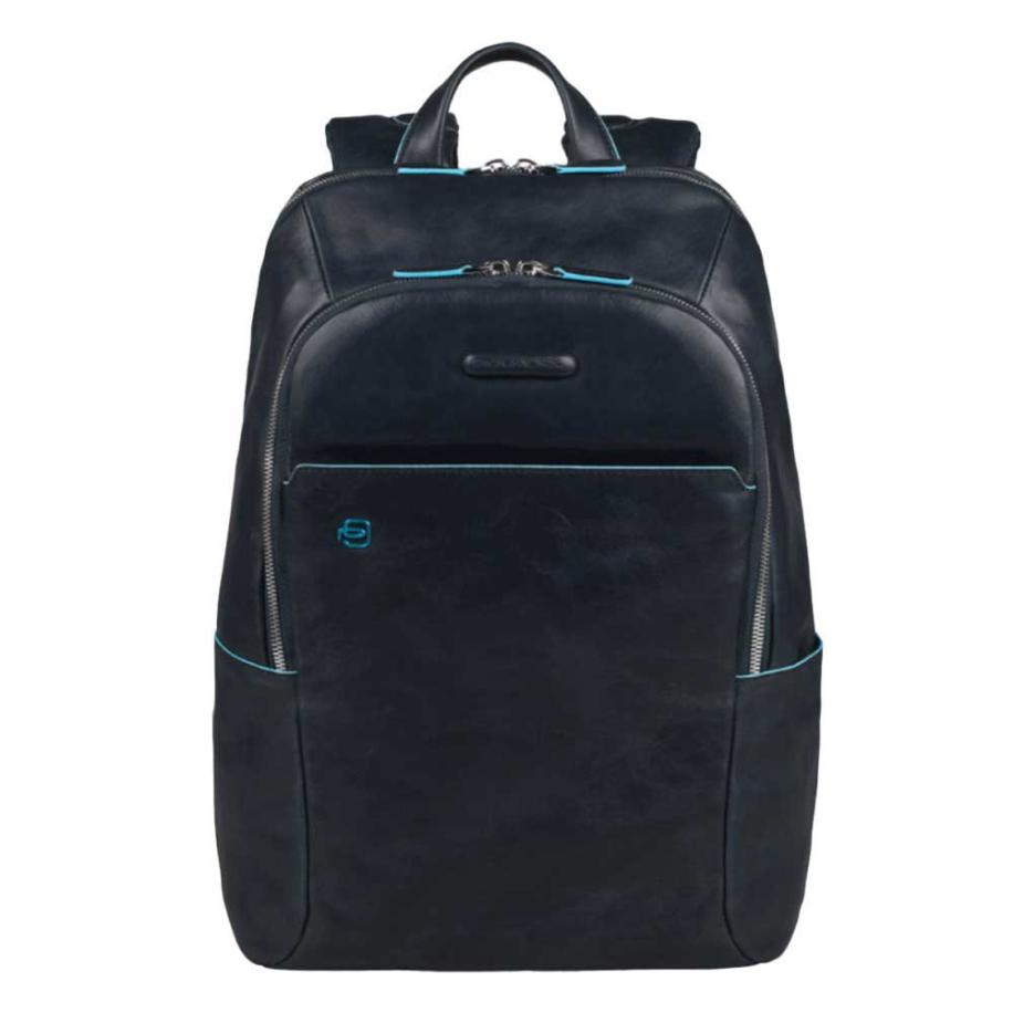 Piquadro Blue Square Backpack night blue Blauw