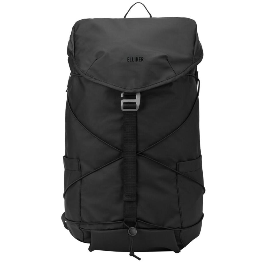 Elliker Wharfe Flap Over Backpack 22L black Zwart