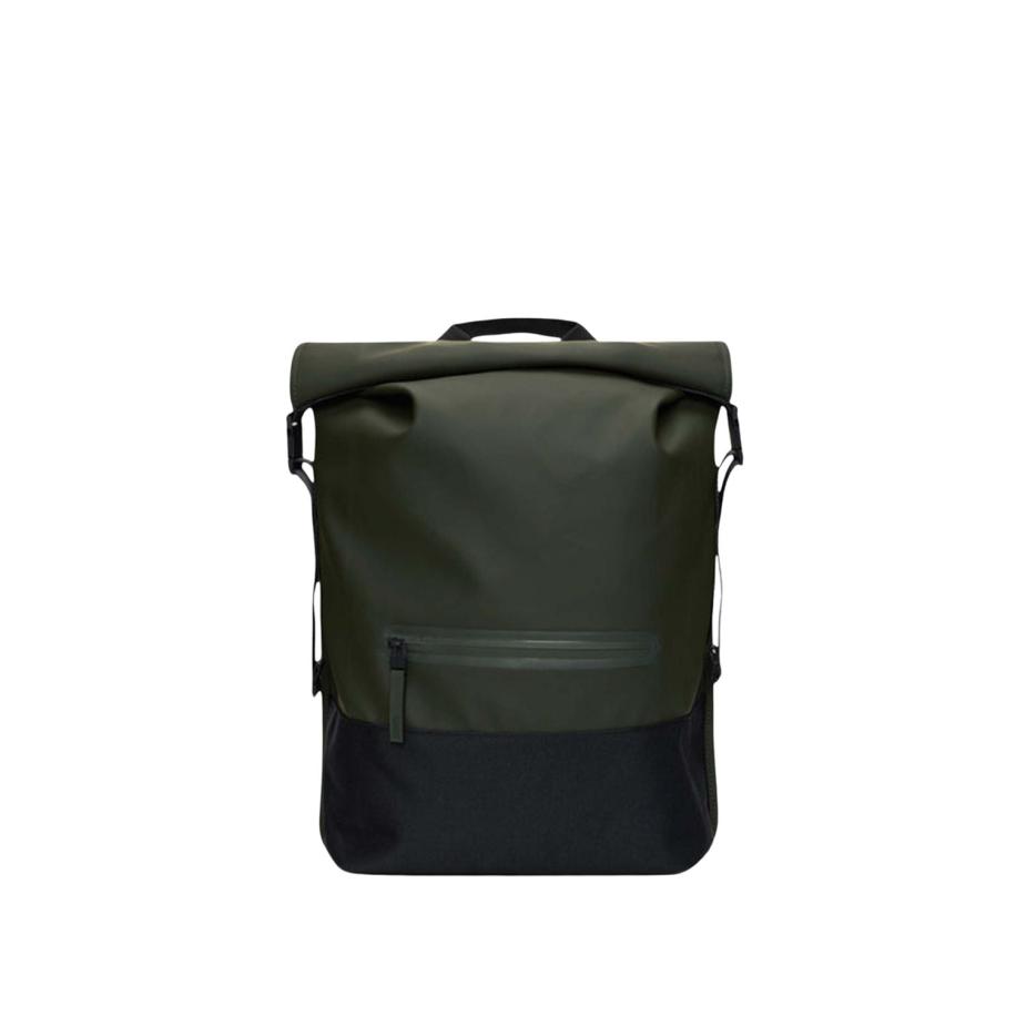 Rains Trail Rolltop Backpack W3 green Groen