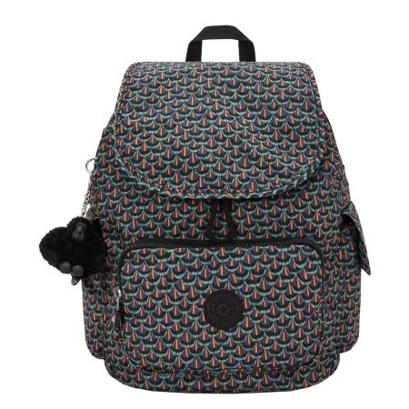 Kipling City Pack S prt ac geo feather