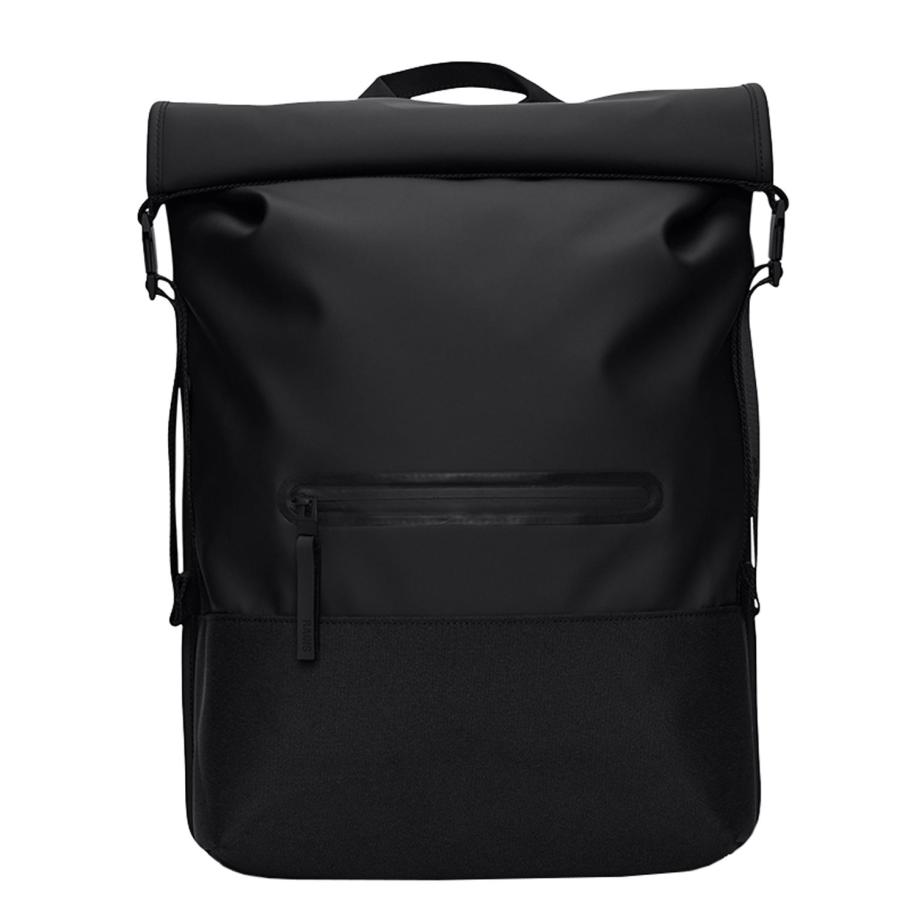 Rains Trail Rolltop Backpack W3 black Zwart