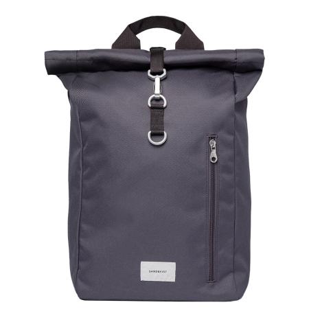 Sandqvist Ground Rolltop Backpack L asphalt with black webbing