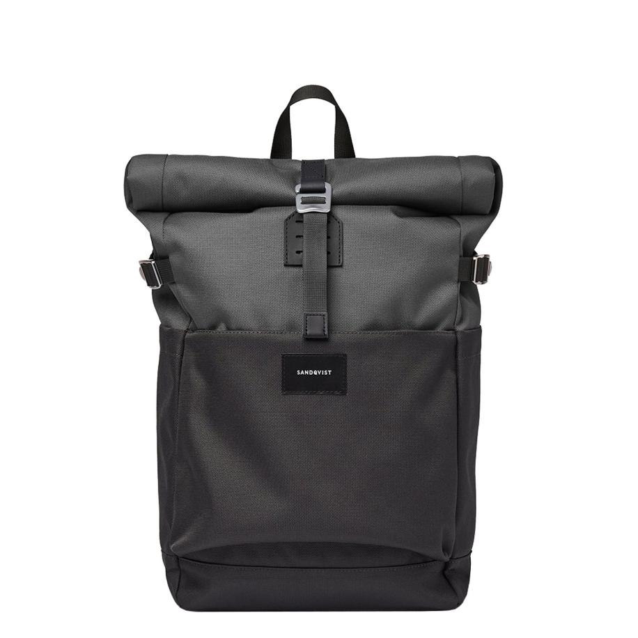 Sandqvist Ilon Backpack multi dark Laptoprugzak Zwart