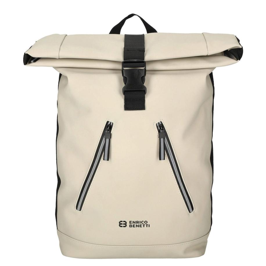 Enrico Benetti Bergen Laptop Backpack 17 light taupe Bruin