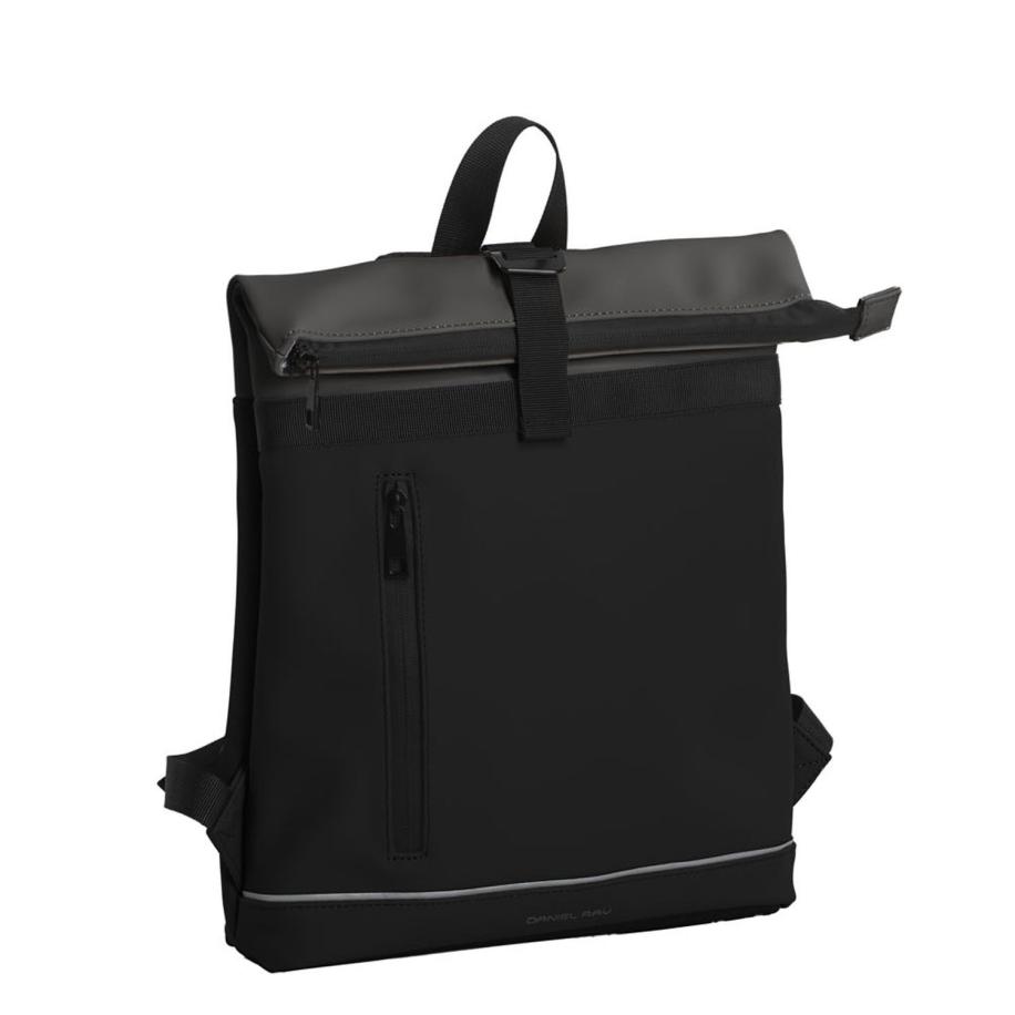 Daniel Ray Seattle Waterproof Rolltop Backpack black Zwart