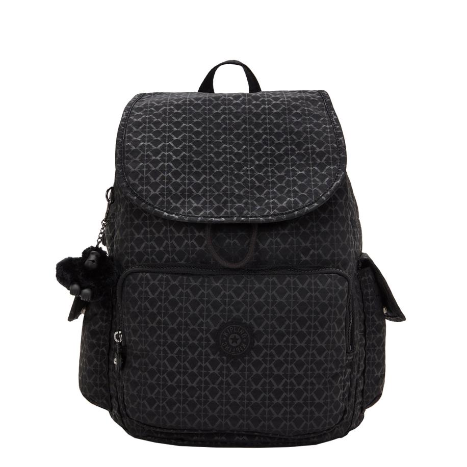 Kipling City Pack Backpack signature emb Zwart