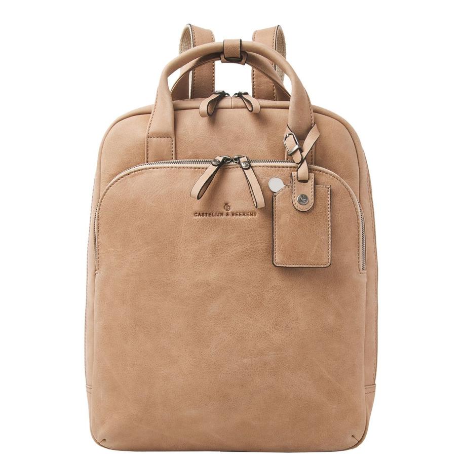 Castelijn & Beerens Carisma Laptoprugzak 15.6 + Tablet beige Bruin