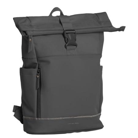 Daniel Ray Pittsburgh Rolltop Backpack Coated 15.6 dark grey
