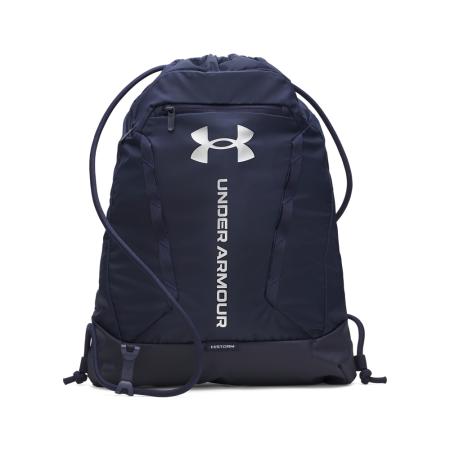 Sackpack Under Armour Hustle Midnight Marineblauw / Midnight Marineblauw / Metalen Zilver ÉÉN MAAT