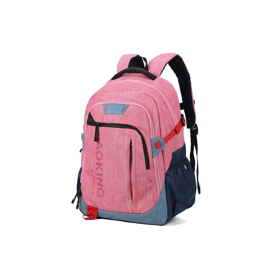 Aoking Aoking Rugzak blauw / grijs / rosé / bloedrood -