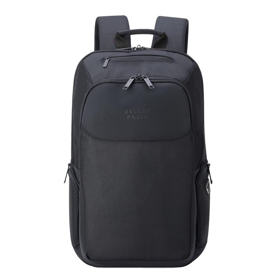 Delsey Parvis Plus Compartments Laptop Backpack 15.6 black Zwart