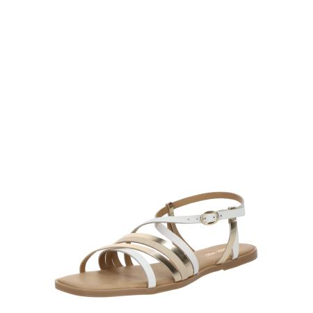 ABOUT YOU ABOUT YOU Sandalen met riem Pelin nude / zilver / wit