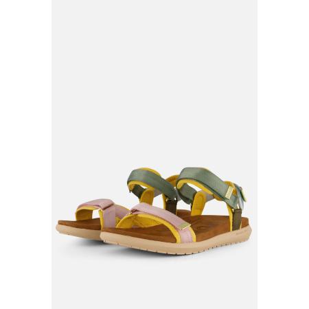 Woden Line Lite Sandalen groen Textiel