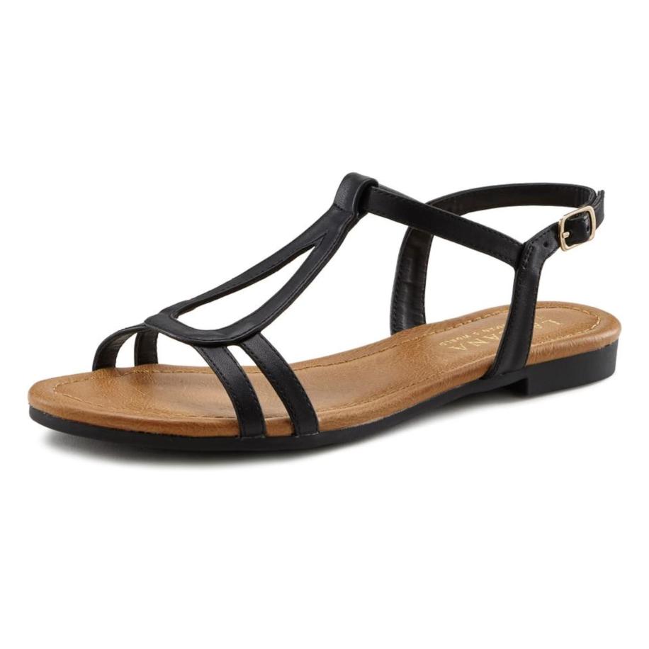 Lascana LASCANA Sandalen met riem bruin / zwart -