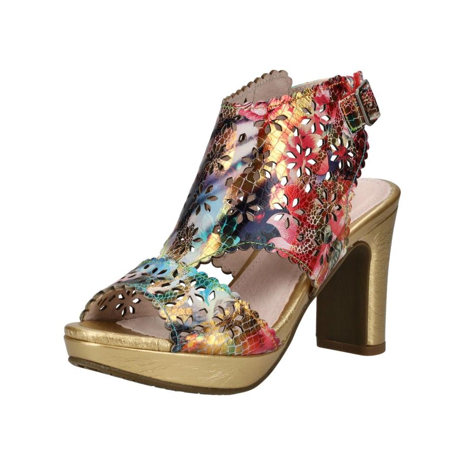 Laura Vita Laura Vita Sandaal goud / donkerroze -