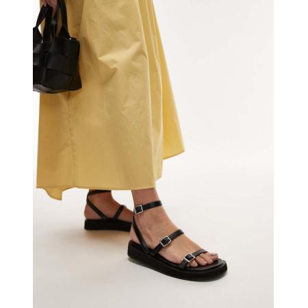Topshop Jake Sandalen met gesp in zwart