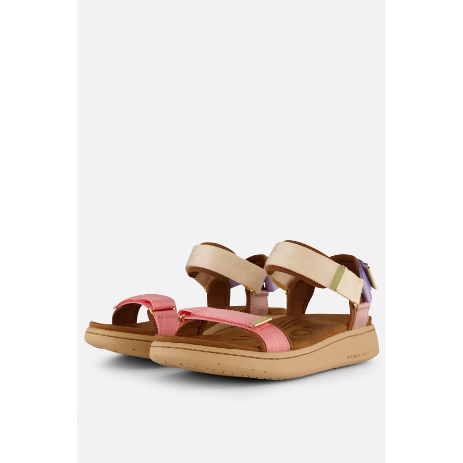 Woden Line LIte Sandalen roze Textiel Roze