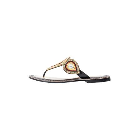 Usha usha FESTIVAL Teenslipper bruin / zwart / wit