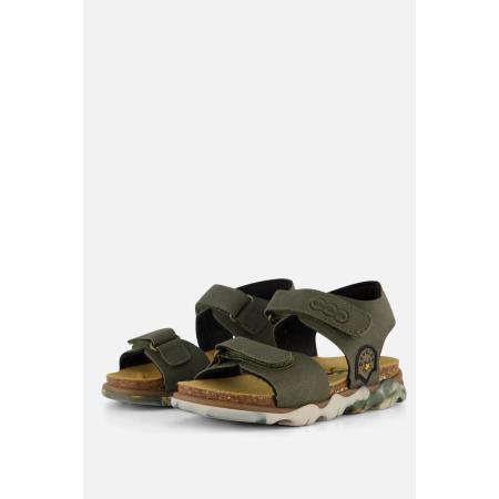 Develab Velcro Sandalen groen Imitatieleer