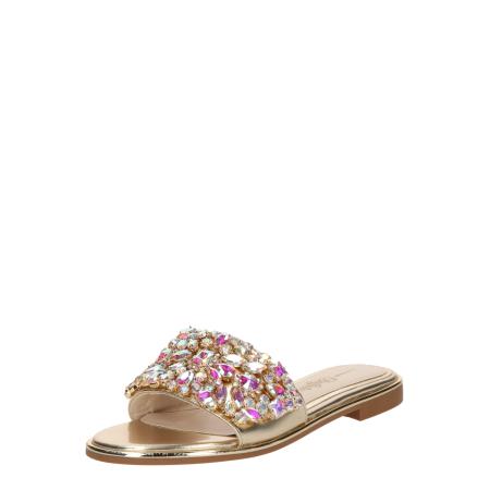 Buffalo BUFFALO Muiltjes Kira lichtblauw / goud / pink