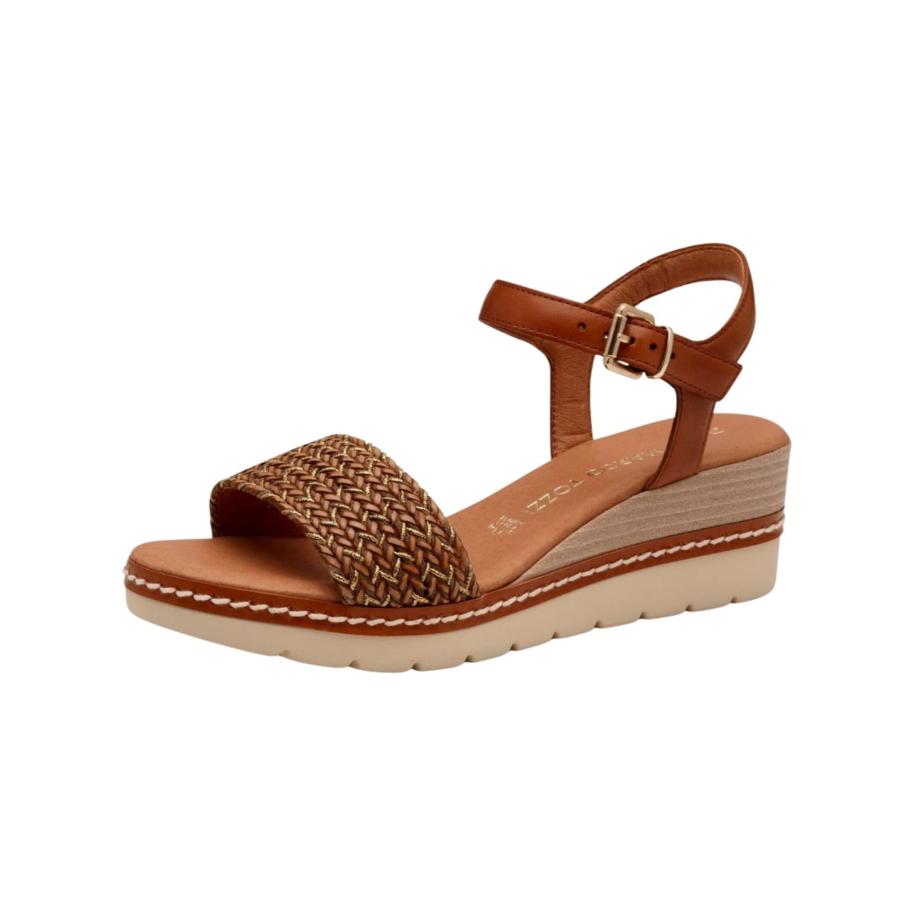 Marco Tozzi MARCO TOZZI Sandaal cognac / goud -