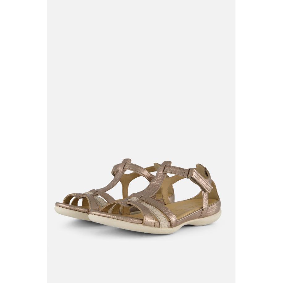 Ecco Flash Sandalen goud Leer Goud