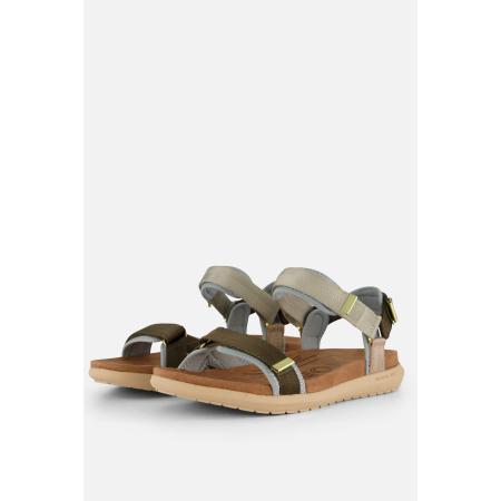 Woden Line Lite Sandalen bruin Textiel