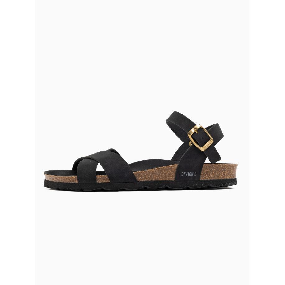 Bayton Bayton Sandalen met riem zwart -