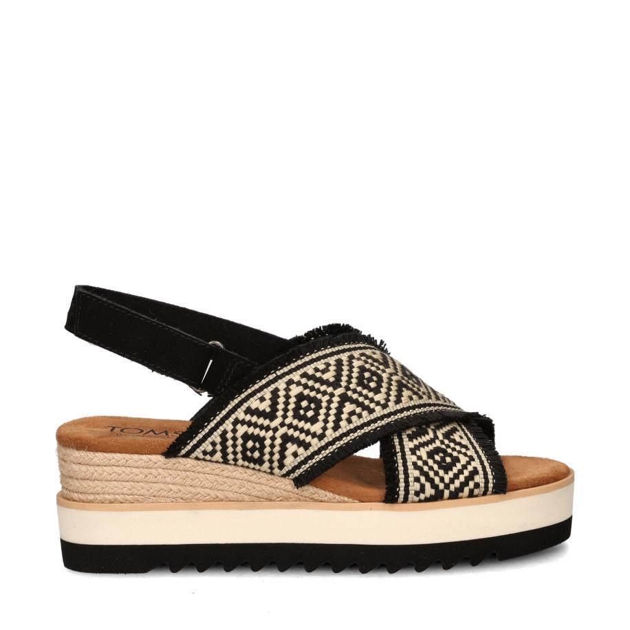 Toms Diana Crossover sleehak Zwart 484376 Zwart
