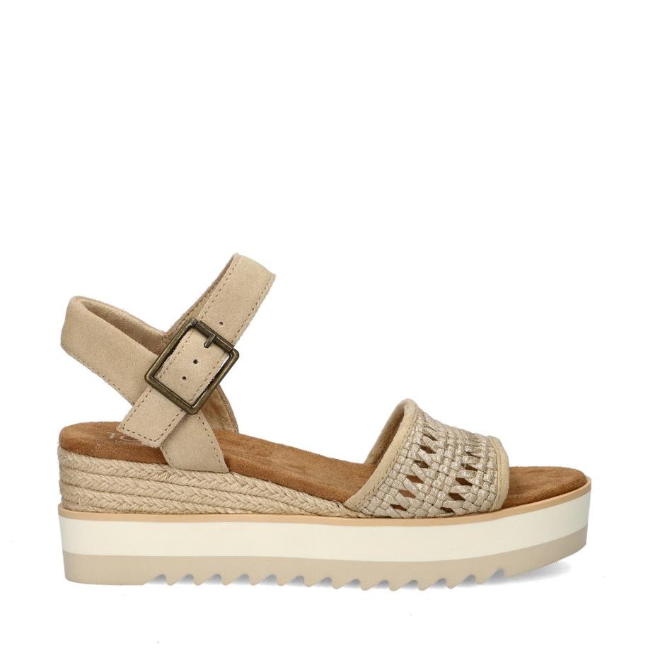 Toms Diana sandalen Goud 467252 Goud