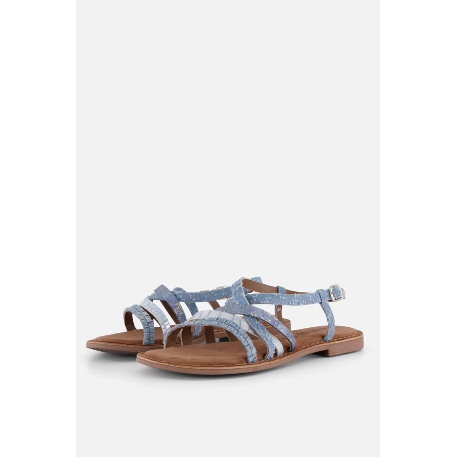 Lazamani Sandalen blauw Synthetisch Blauw