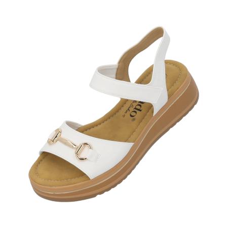 Sila Sahin Palado by Sila Sahin Sandalen met riem Stamelos wit