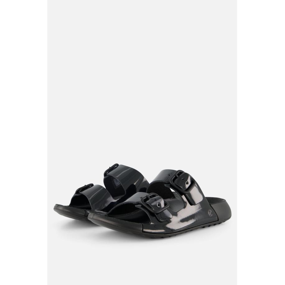Ecco Cozmo Slippers zwart Leer Zwart