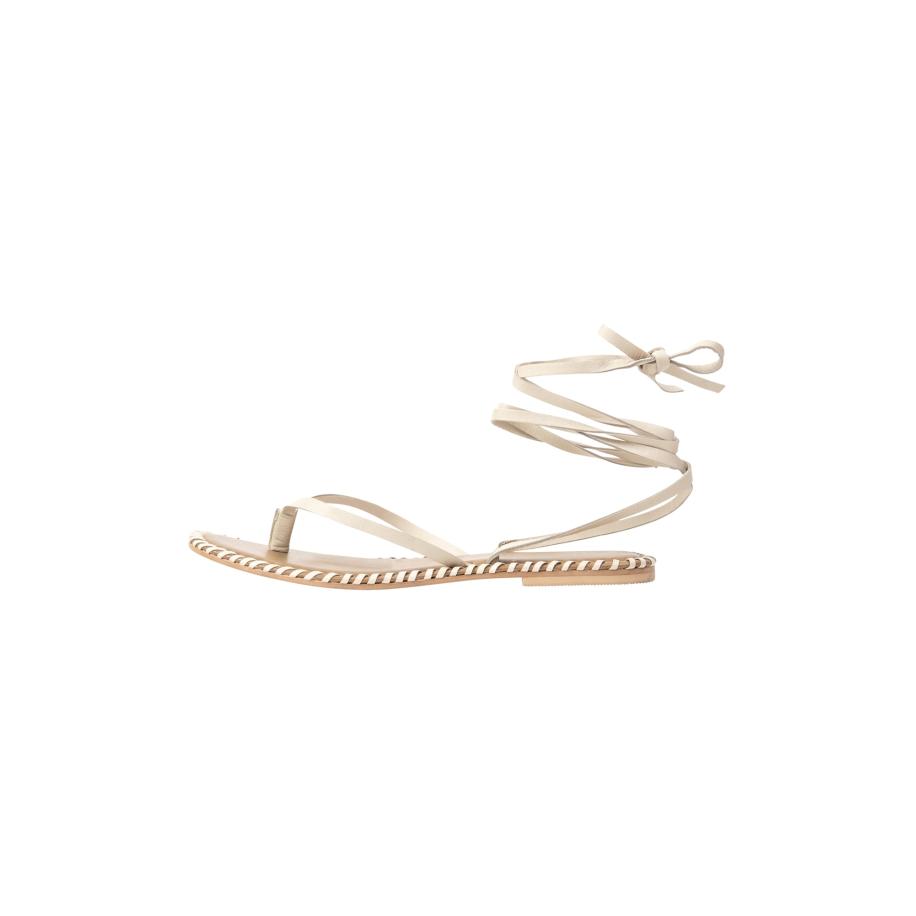 Faina faina Sandalen met riem crème / bruin -