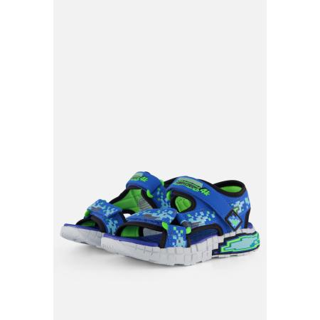 Skechers Mega Splash Sandalen blauw Textiel