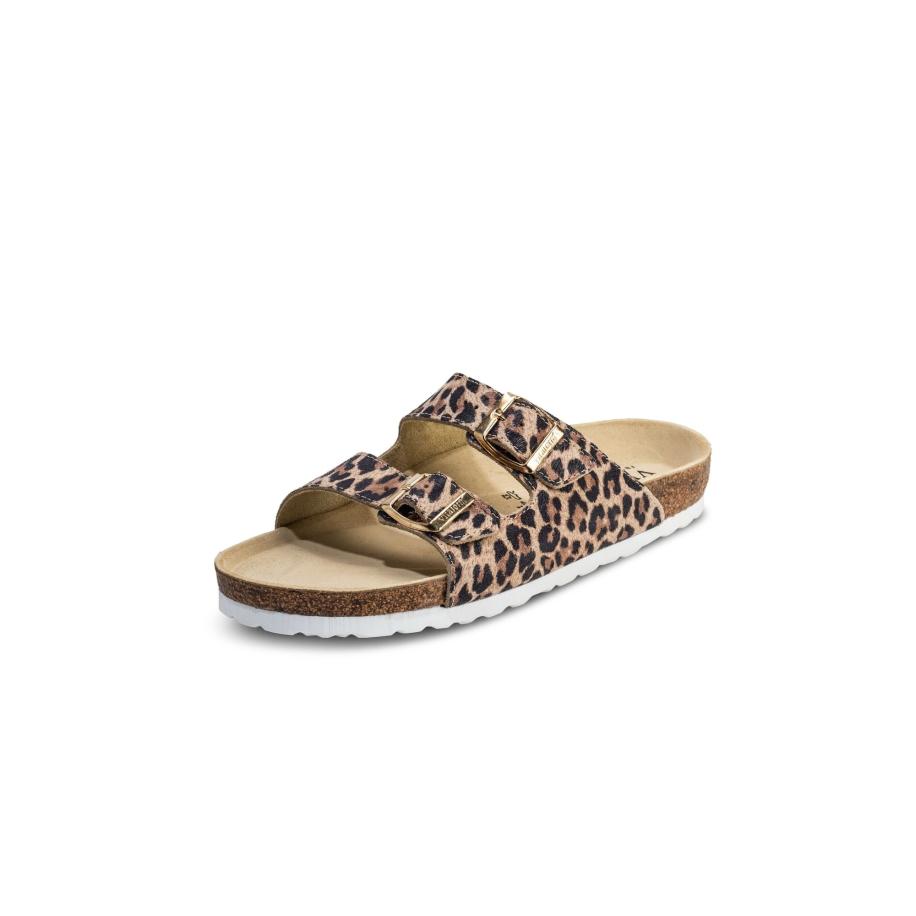 VITAFORM VITAFORM Muiltjes lichtbruin / zwart -