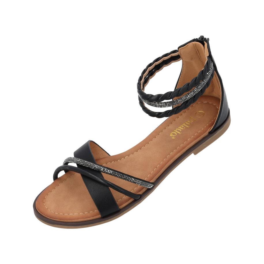 Palado Palado Sandalen met riem Chritina zwart / zilver -