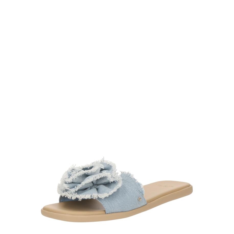 Kate Spade Kate Spade Muiltjes Flourish Denim Flat Sandals blauw denim -