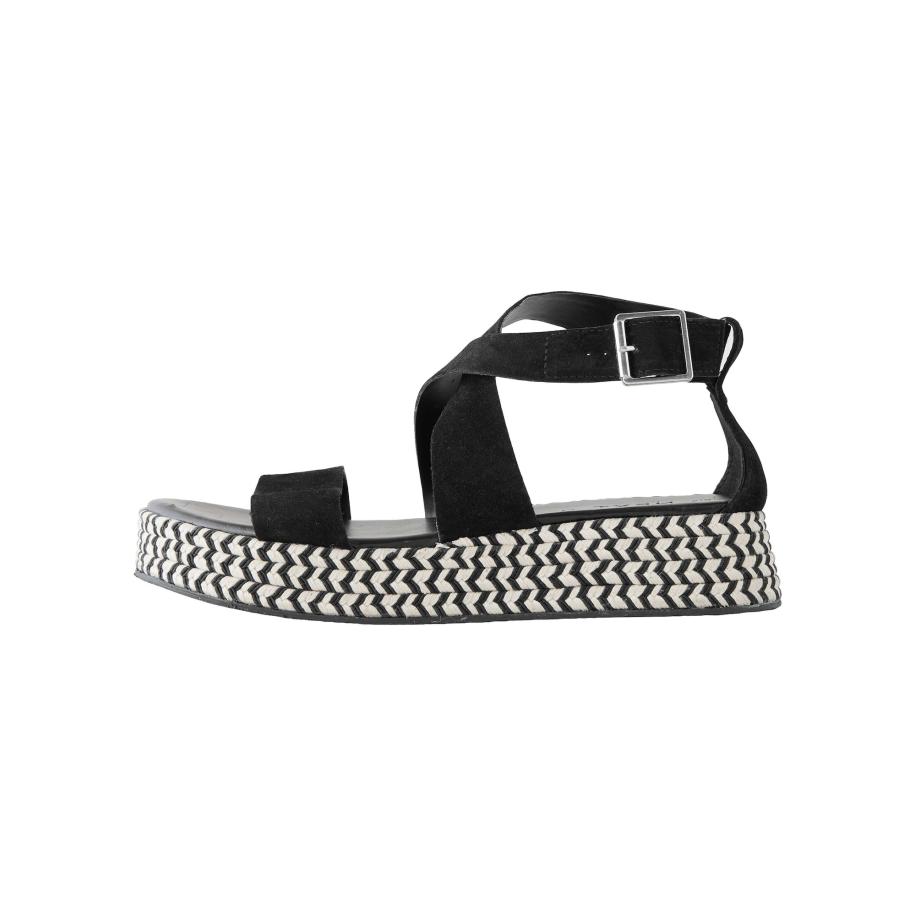 Next Next Sandaal zwart / wit -