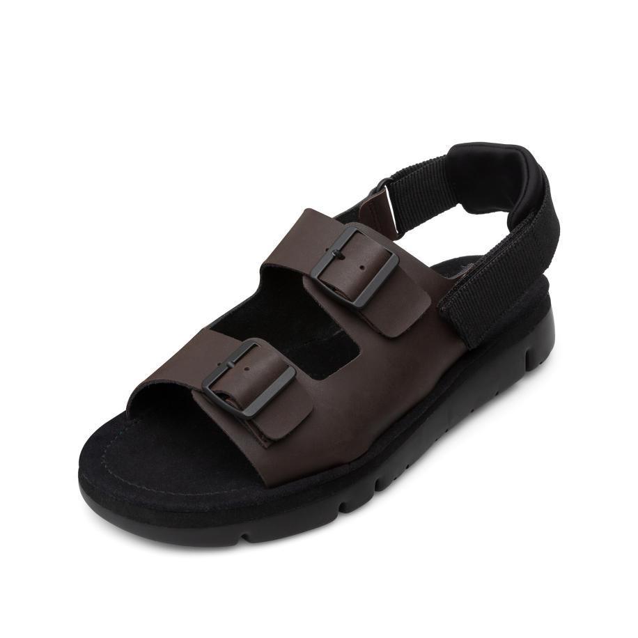 Camper CAMPER Sandalen Oruga donkerbruin / zwart -